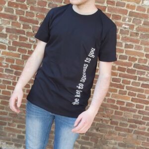 js t-shirt mannen zwart the key