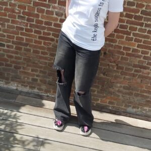 js t-shirt vrouw wit key to succes voor