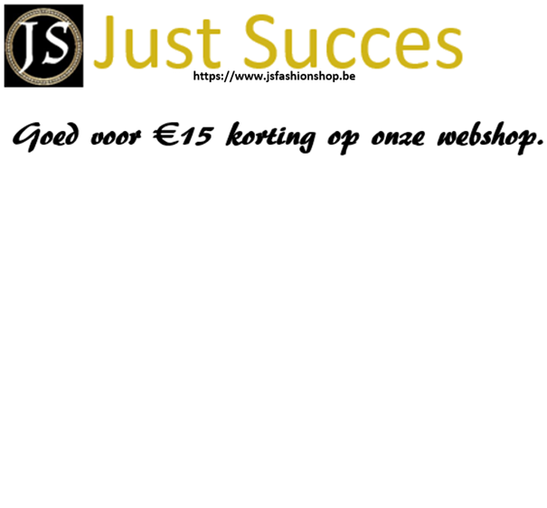 cadeaubons Just Succes 15 euro jsfashionshop.be